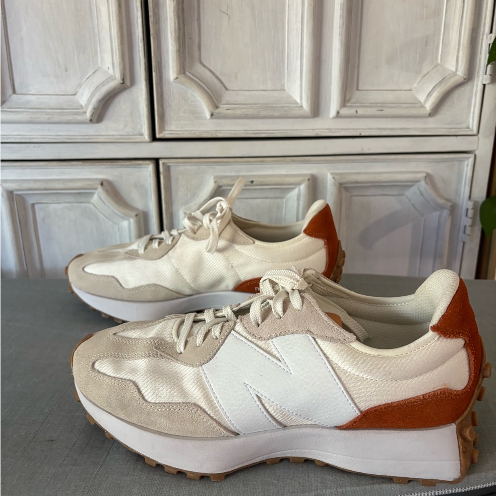 New Balance 327 Sneaker Sea Salt/Rust Oxide Suede NWOT Size 10 Women’s - Picture 11 of 14